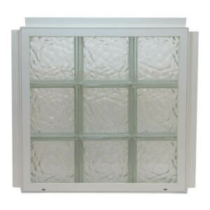 Ice glass block window