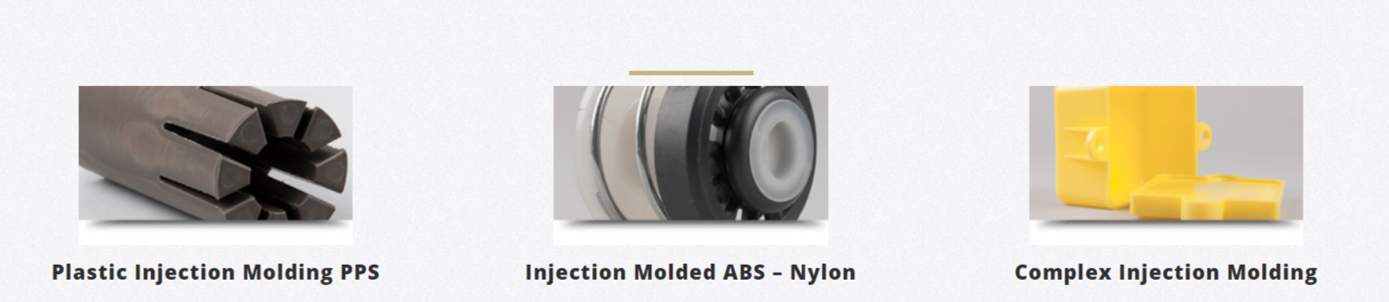 Samples of Jaco's work in plastic injection molding service.