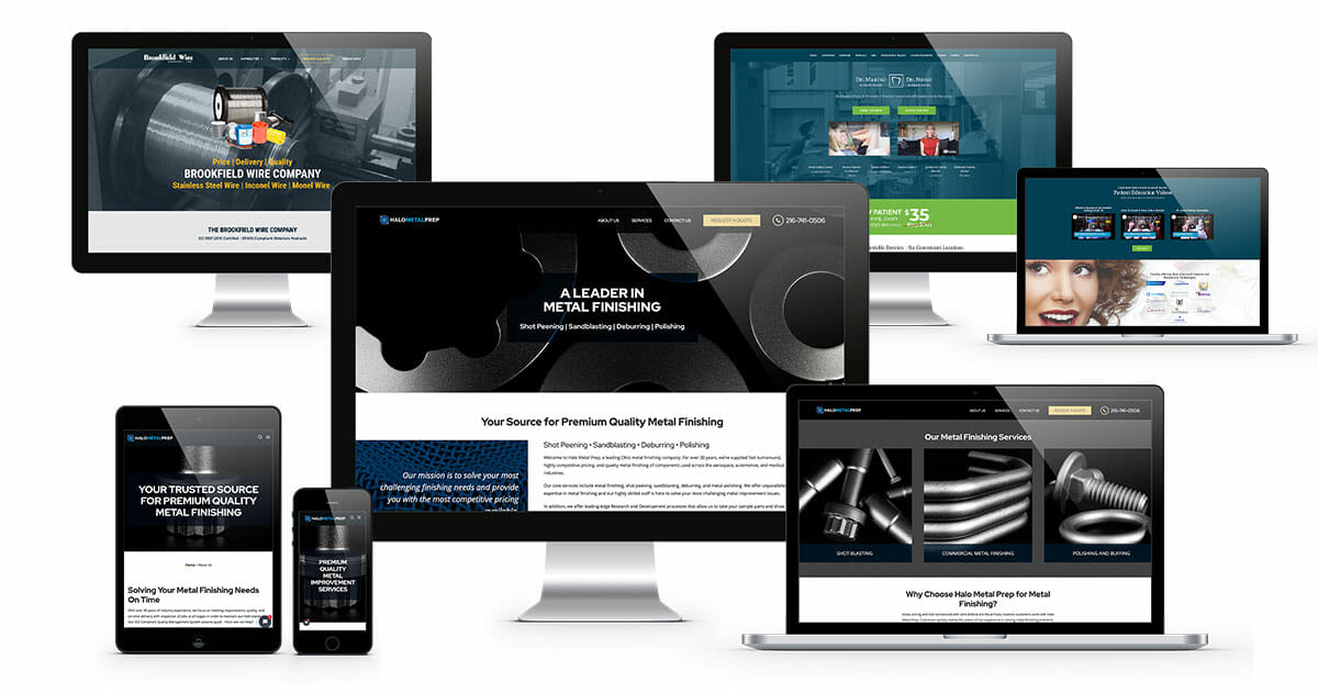 eCommerce Web Design Near Me | ADVAN Design website examples on desktop, laptop, and mobile.