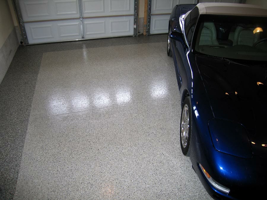 An example of Ohio Garage Interior's quality garage flooring.