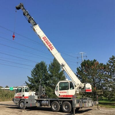 hydraulic truck crane rental rates
