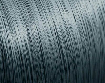 close up of stainless steel lock wire