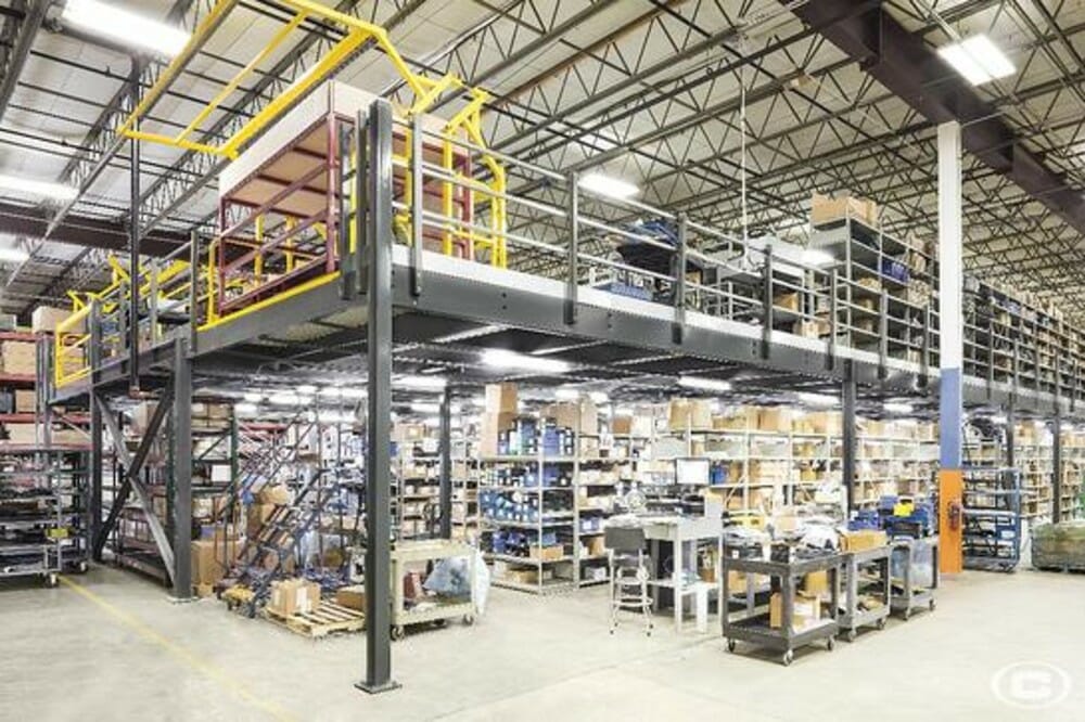 Freestanding mezzanines in a storage facility | Martin Vertical Storage
