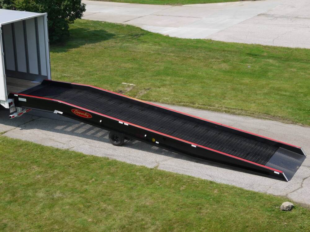 A picture of one of Copperloy's used yard ramps.